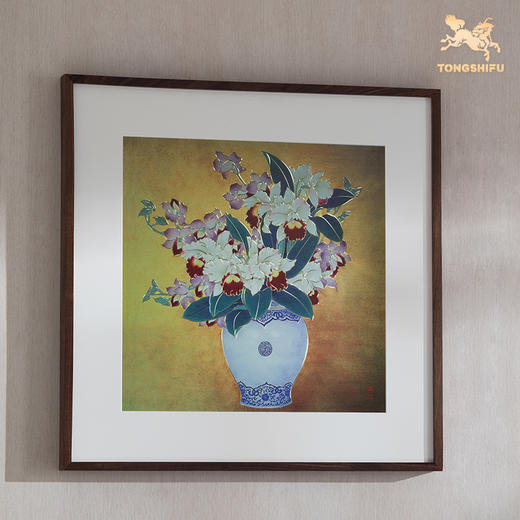 铜师傅 手工錾刻 铜雕画《香满人间》客厅玄关画沙发背景墙装饰画 商品图2