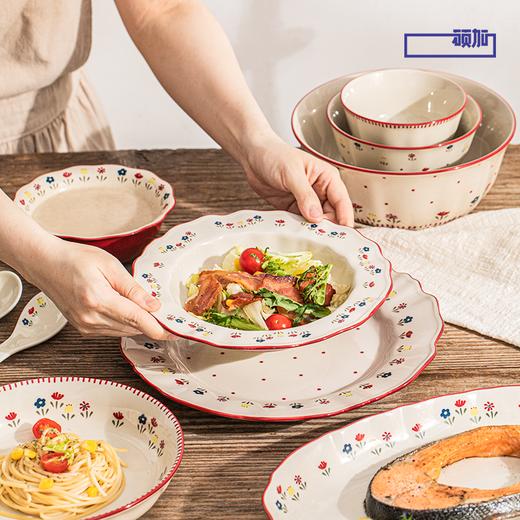 【顺祥陶瓷】碗碟套装家用中式餐具 釉中彩 拉夫蕾 商品图2