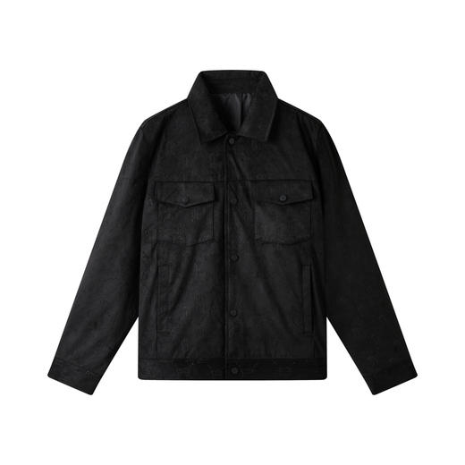 gxg.jeans男装  春季黑色满印翻领夹克JFD12100291 商品图4