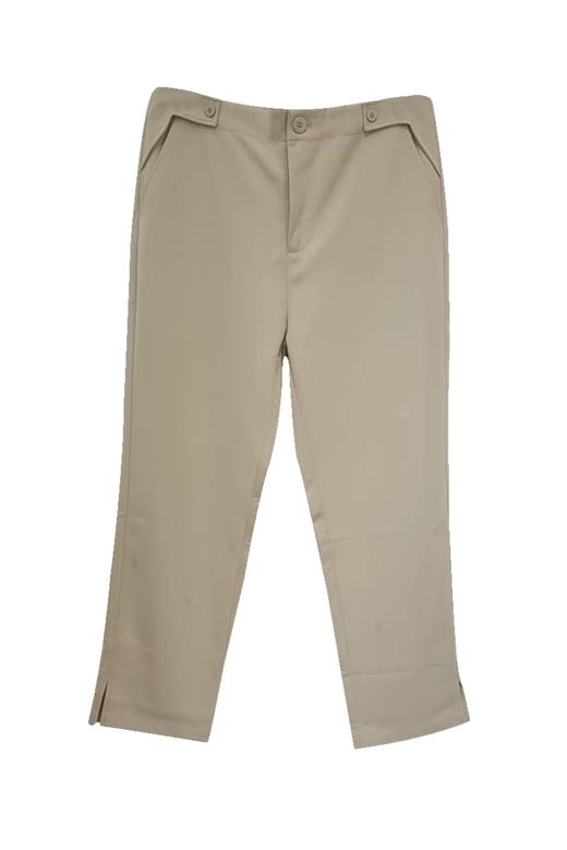 VIVIAN LIU R2425001梅春女装新款斜插兜脚口开叉休闲长裤 商品图5