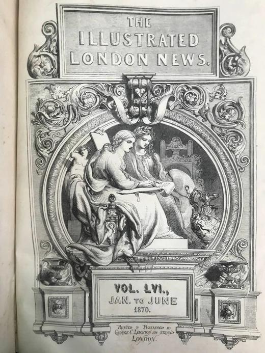 41*30cm！1870年上半年 伦敦新闻画报 数百幅版画插图 布脊精装8开 商品图2
