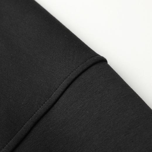 ROMI STUDIO“自在无限”拼接连帽宽松廓形黑色卫衣23AWT001 商品图2