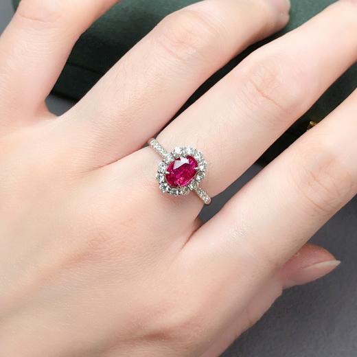 0.77ct刻面红宝石戒指 商品图2