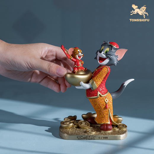 铜师傅 正版授权《猫和老鼠》S款 限量手办 桌面铜摆件家居工艺品 商品图4