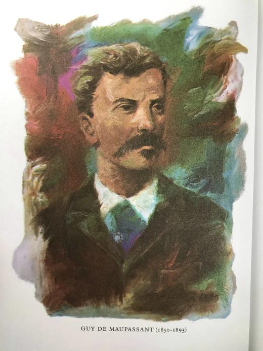 莫泊桑故事集 配多幅水彩画插图 豪华皮装18开 商品图2