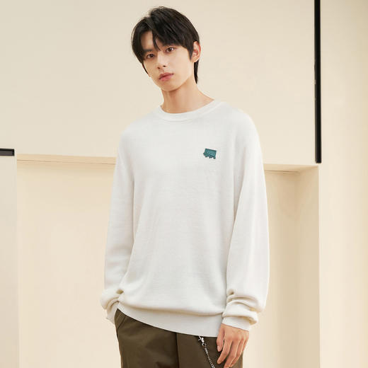 gxg.jeans男装冬季双色圆领线衫JEX12002054 商品图1