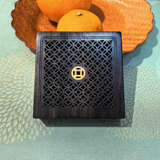 4h荷花/祥云/钱币°镂空盘香盒 商品图3