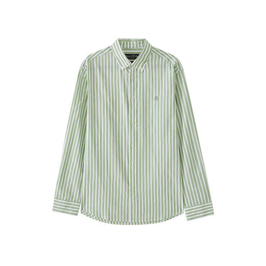 Marc O'Polo/MOP 2024秋季新款纯棉条纹基本款通勤休闲长袖衬衫男 商品图4