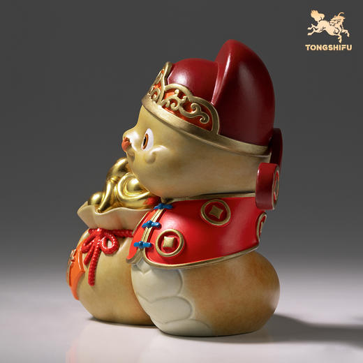 铜师傅《金蛇衔财》客厅桌面蛇年铜摆件 家居装饰品 蛇年吉祥物 商品图3