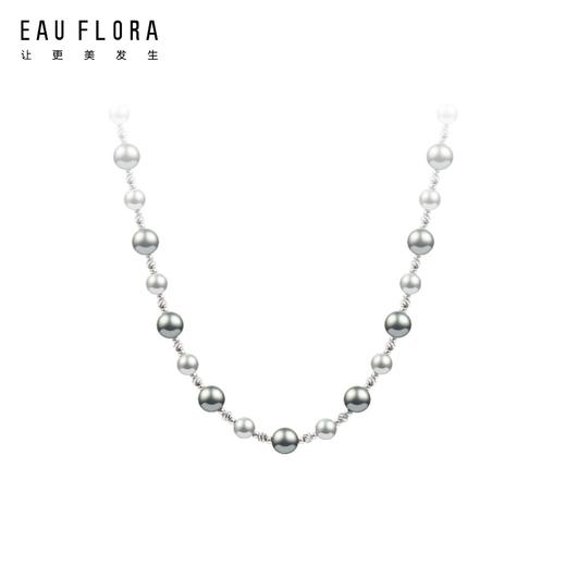 『银河预报』混色仿珍珠锆石项链 商品图2