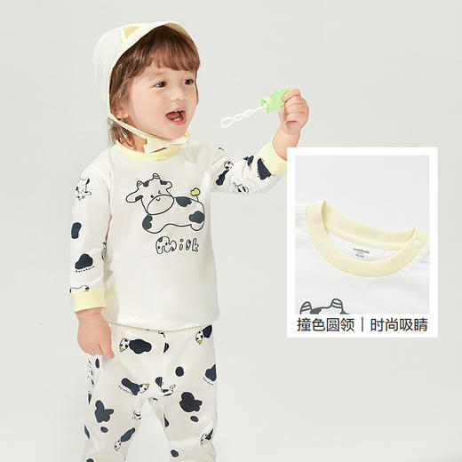巴拉巴拉童装婴儿内衣套装儿童秋衣宝宝保暖衣春款2025年新两件套 商品图3