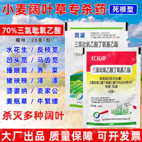 70%三氯吡氧乙酸除灌木藤蔓水花生阔叶杂草专用小麦甘蔗田除草剂