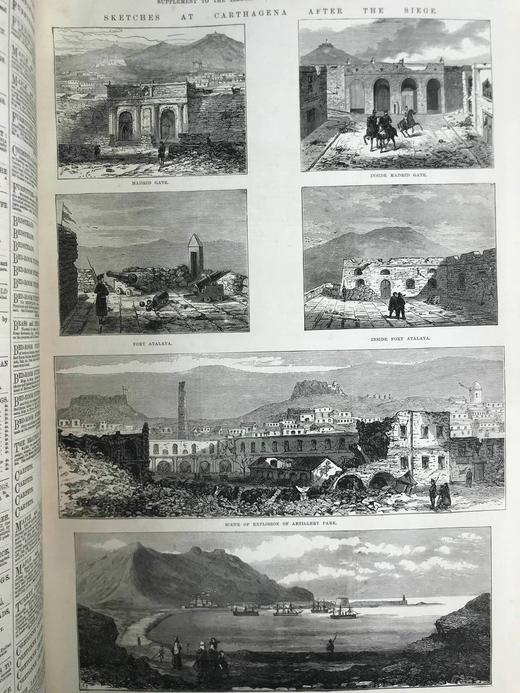 41*30cm！1874年上半年 伦敦新闻画报 数百幅版画插图 布脊精装8开 商品图3