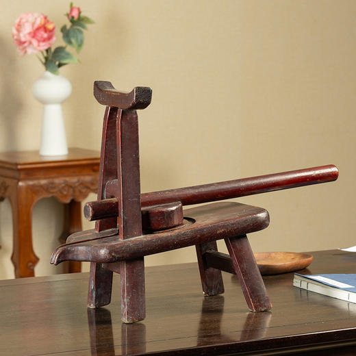 清 榉木甘蔗床 商品图0