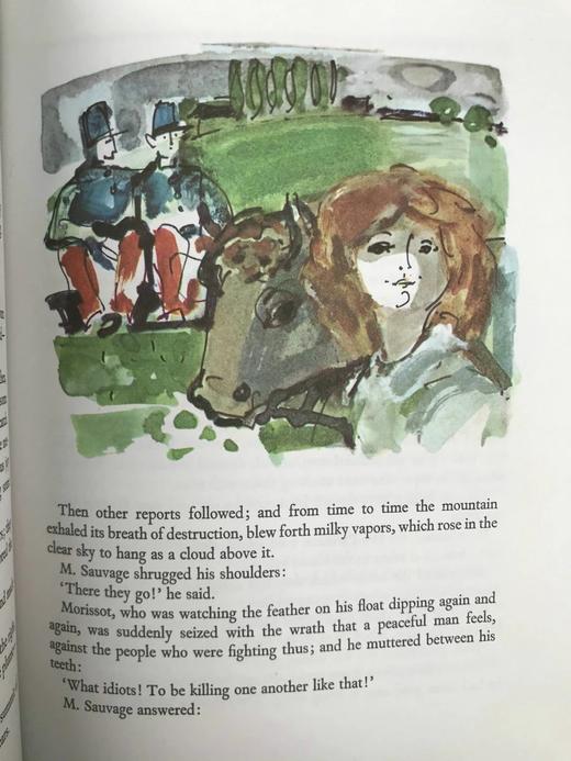 莫泊桑故事集 配多幅水彩画插图 豪华皮装18开 商品图9