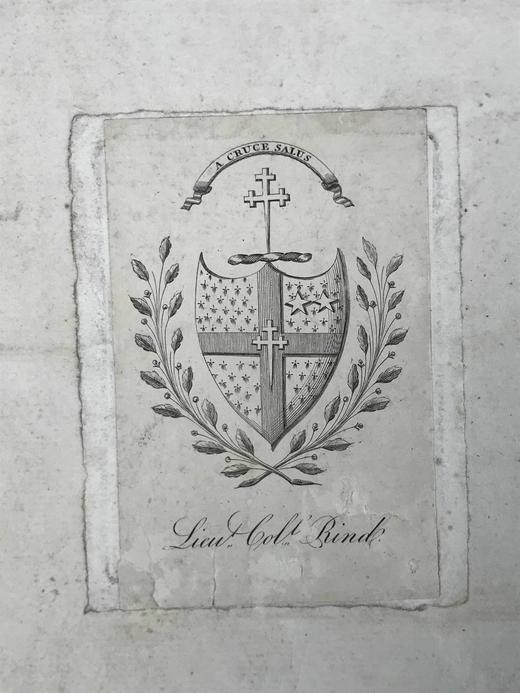 【拉丁语】41*28cm！含藏书票！1745年 修昔底德《伯罗奔尼撒战争史》 2幅版画插图2幅展开地图 全犊皮精装 商品图3