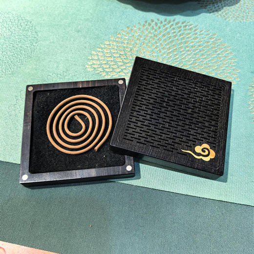 4h荷花/祥云/钱币°镂空盘香盒 商品图9