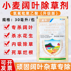 氯氟吡氧乙酸小麦阔叶杂草猪秧秧水花生空心莲子草专用除草剂正品