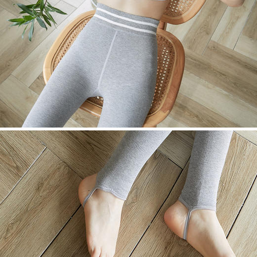 【冬天瑜伽，贵在保暖】秋冬季瑜伽裤就是给你打造蕞舒适的冬日时光的。高弹、隐形踩脚、大码适用，让你随心所欲地进行室内外运动。收腹显瘦，却不尴尬，没有屁股线。别再犹豫，暖暖的，瘦瘦的，就选它！ 商品图3