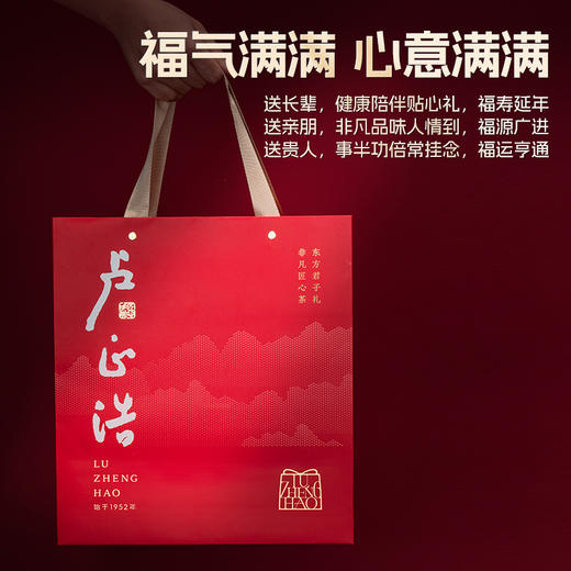 卢正浩明前特级龙井茶骏眉红茶组合年货送礼送长辈福气满满礼盒装 商品图3