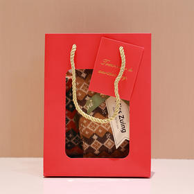 【线上专属】复古棉袜两双（24815120随机）