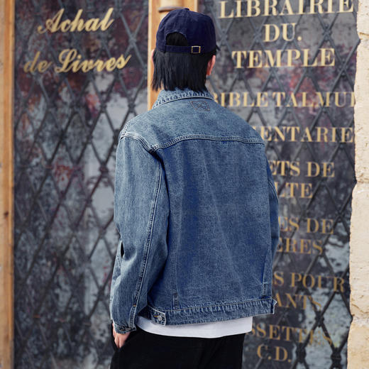 gxg.jeans男装春季热卖夹克双色翻领牛仔夹克JHF1E800491 商品图1