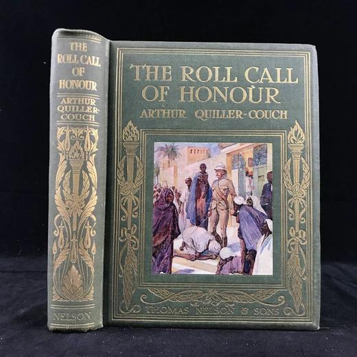 约20世纪早期 亚瑟·奎勒·库奇爵士《荣誉点名》 9幅彩色插图 漆布精装18开 商品图0