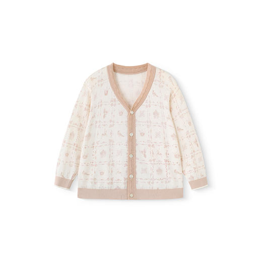 【高定系列】英氏儿童毛衣春长袖百搭男童针织衫2025新款开衫外套 商品图4