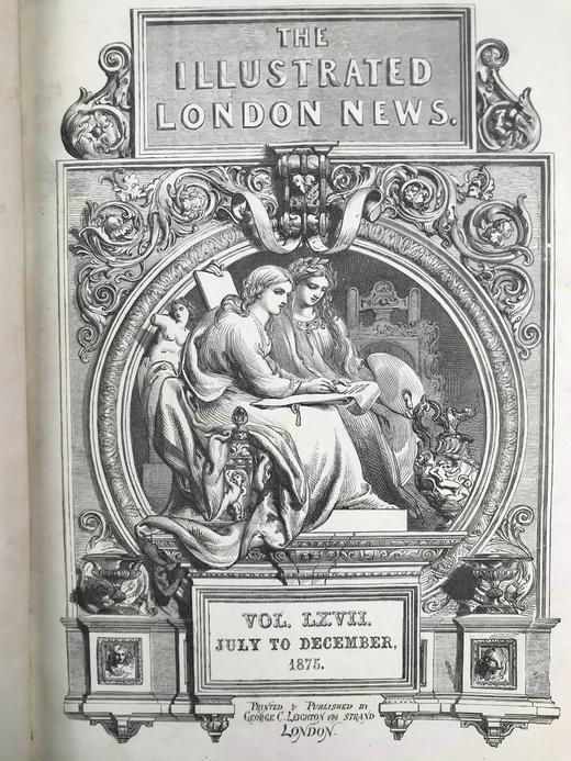 41*30cm！1875年下半年 伦敦新闻画报 数百幅版画插图 布脊精装8开 商品图2