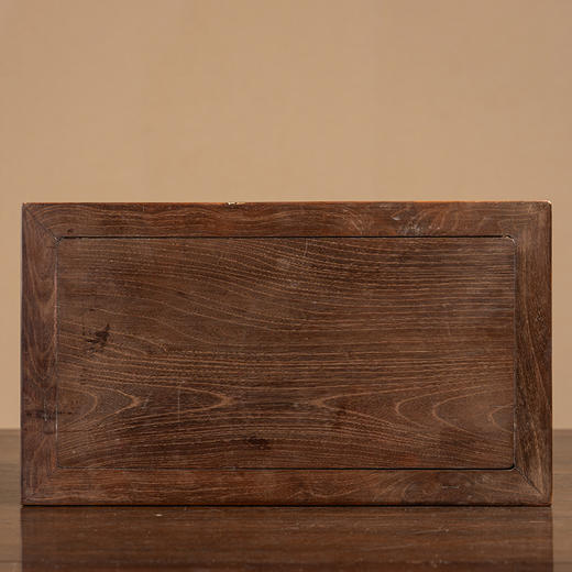 清 柞榛木透雕拐子如意纹案中案摆件 商品图2