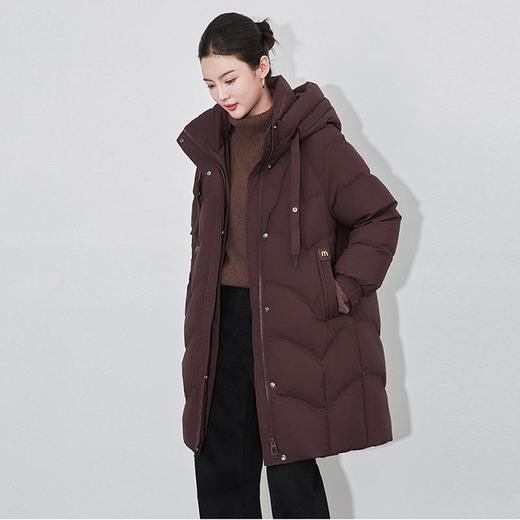 【高货wl】全新升级【铂金会员661/天猫899/差价238】(40002) 洛诗琳肌理感菱格连帽羽绒服鸭绒加厚保暖御寒时尚外套 商品图4