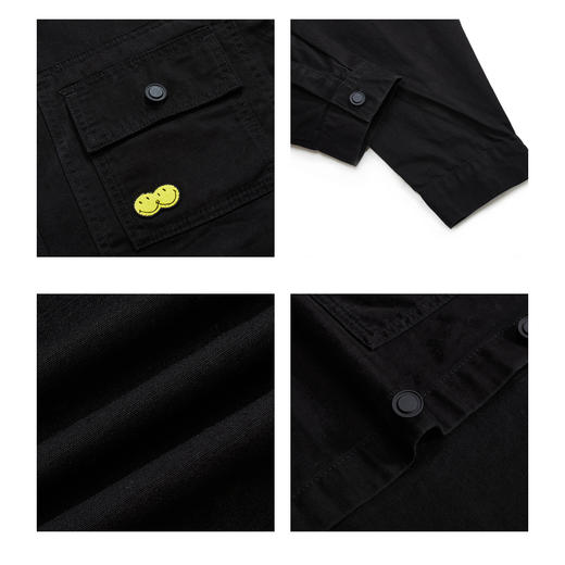 gxgjeans男装秋季夹克男潮流帅气翻领衬衫夹克 商品图3