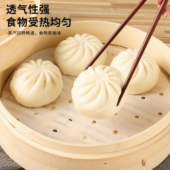 拜杰蒸笼纸24cm*100张一次性食品级包子馒头垫纸不粘家用露营蒸屉纸 商品图6