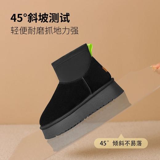 ZHR则则加绒厚底雪地靴防寒保暖女靴冬季新款百搭棉鞋轻便短靴女 商品图4