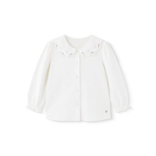 【商场同款】英氏儿童衬衫春夏纯棉长袖女童衬衫2025新款儿童上衣 商品图4