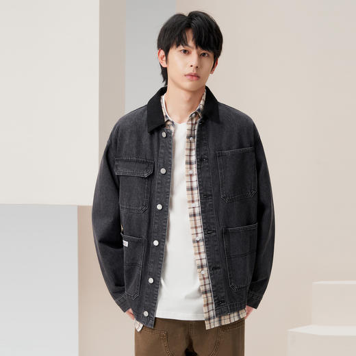 gxg.jeans男装   春季热卖翻领牛仔夹克J24D1E800471 商品图2