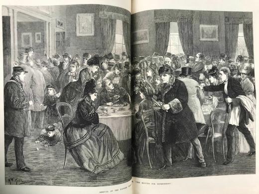 41*30cm！1872年下半年 伦敦新闻画报 数百幅版画插图 布脊精装8开 商品图12