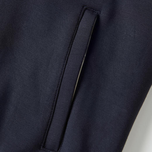 ROMI STUDIO“轻盈之中”空气棉细腻弹力立领条纹撞色外套 421W6009 商品图1