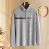 罗蒙男士秋冬Polo衫经典翻领百搭休闲商务polo衫男长袖t恤男春秋t恤男长袖 商品缩略图1