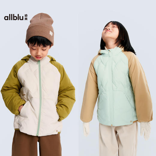 【单件直降】【秋Vol.5】幼岚童装聪明分区棉羽蓬松保暖耐穿耐造24秋季新款儿童男女童外套ZY 商品图3