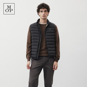 Marc O'Polo/MOP冬季新款立领轻薄羽绒马甲百搭保暖外套男士