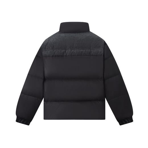 gxgjeans男装 秋季热卖牛仔拼接黑色保暖立领短款羽绒服男JED1D2508314 商品图1