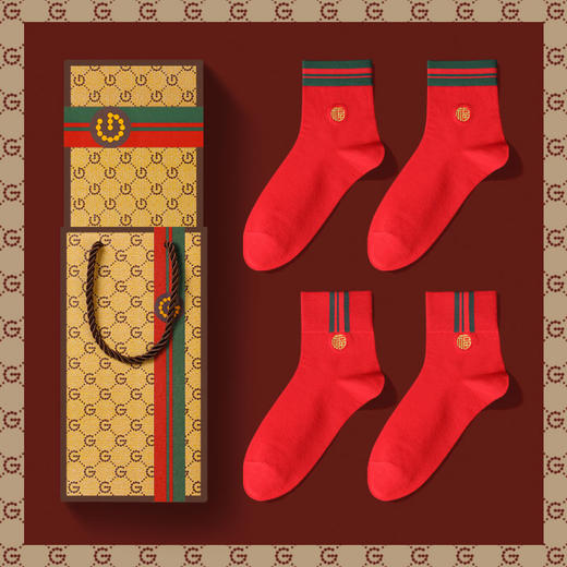 【AVANN新年红袜子系列】年袜礼盒，开启一年好兆头，红红火火迎新年 商品图1