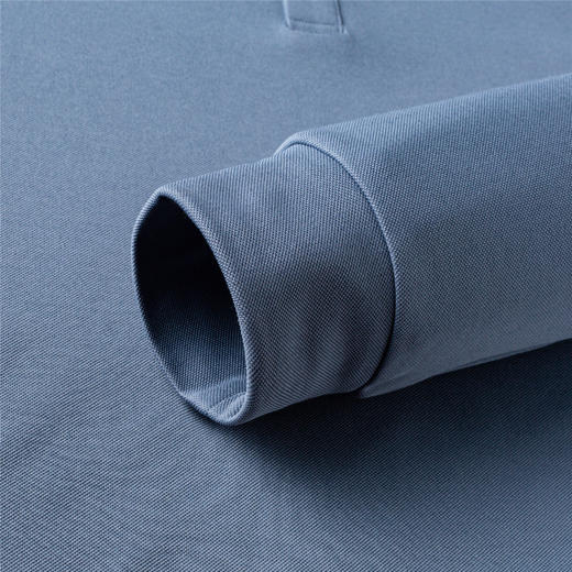 罗蒙男士秋冬保暖Polo衫含羊毛蚕丝双面磨毛撞色领商务长袖polo衫男t恤 商品图9