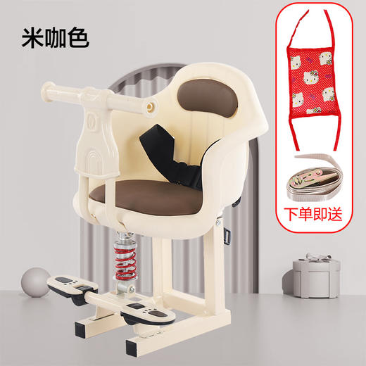 【电动车前置座椅，宝宝舒适出行】电动车儿童座椅 前置宝宝坐椅摩托车 婴儿安全凳子 带娃神器雅迪爱玛-QQ 商品图4