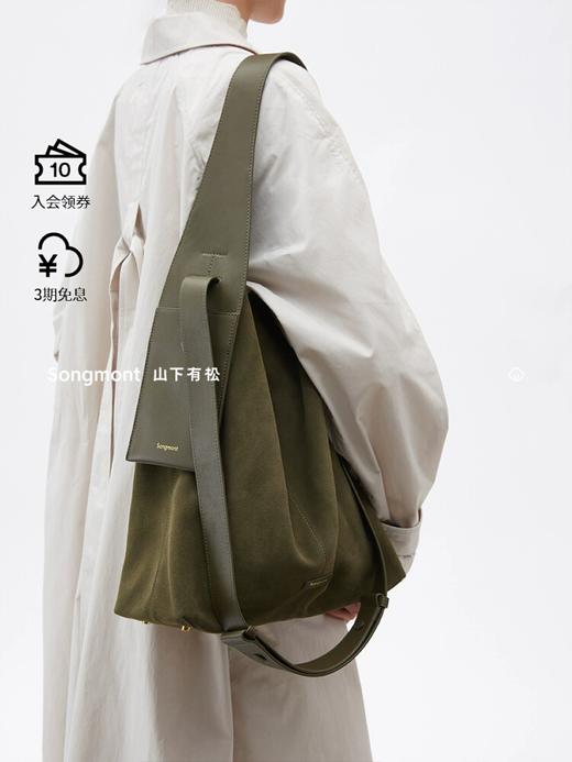 富婆儿既视感！！氛围感托特包。慵懒风大容量牛皮单肩包A120660 商品图6