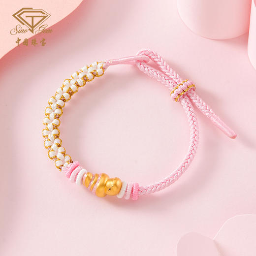 蛇年生肖“牛角小龙”足金黄金转运珠 商品图6