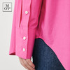 Marc O'Polo/MOP【100%棉】翻领府绸简约梨形长袖玫粉色衬衫女 商品缩略图4