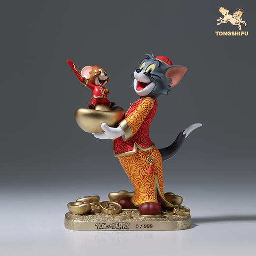 铜师傅 正版授权《猫和老鼠》S款 限量手办 桌面铜摆件家居工艺品 商品图1