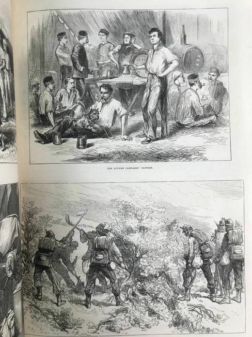 41*30cm！1872年下半年 伦敦新闻画报 数百幅版画插图 布脊精装8开 商品图8